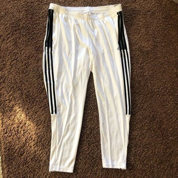 Brand New Plus Size Adidas Tiro Track Pants White & Black For Women Size‎ 2X - Picture 3 of 7